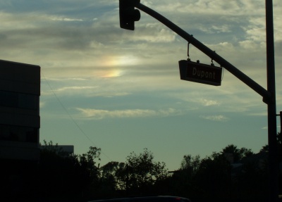 Sundog (October 23, 2006) Picture of a sundog (October 23, 2006)
