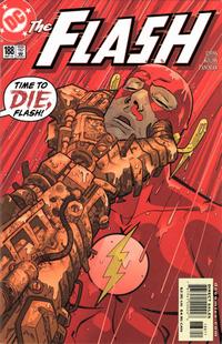 Flash v.2 #118: Flash being around the neck by a metallic arm, eyes closed, blood trailing from his nose