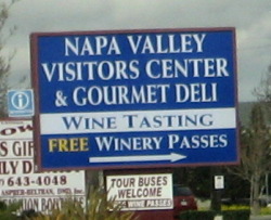 Napa Valley Visitors Center & Gourmet Deli Napa Valley Visitors Center & Gourmet Deli. Wine Tasting. Free Winery Passes.