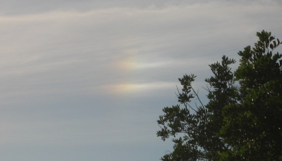 Split sundog at 6:45 pm