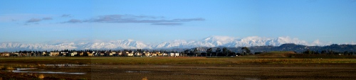 San Gabriel Snow Panorama Thumbnail
